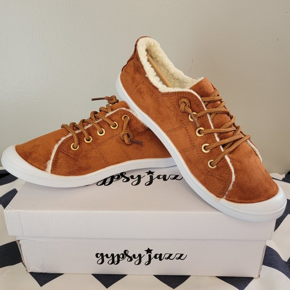 Gypsy Jazz Tan Ronnie Fur Lined Fall Shoe